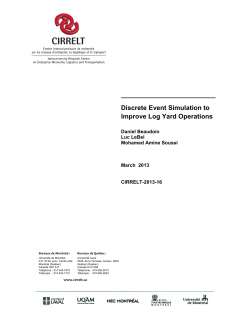 Discrete Event Simulation to Improve Log Yard Operations