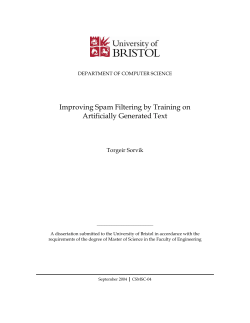 Improving Spam Filtering by Training on Artificially Generated Text