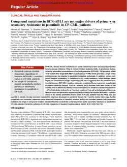 Compound mutations in BCR-ABL1 are not major