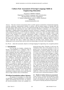 Culture-Fair Assessment of Foreign Language Skills in