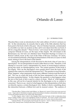 Chapter 5: Orlando di Lasso