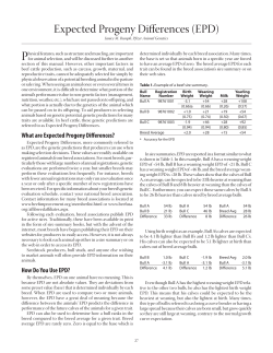 Expected Progeny Differences