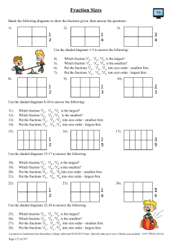 Fraction Sizes L5