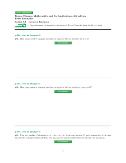 Extra Examples