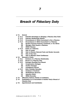 7 Breach of Fiduciary Duty
