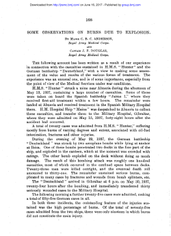 some observations on burns due fi`o explosion.