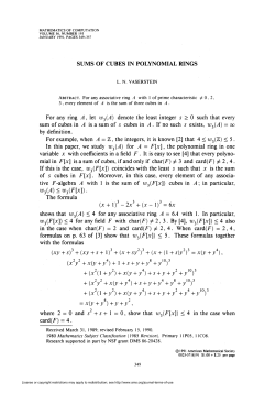 sums of cubes in polynomial rings