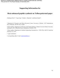 Supporting Information for Heat-enhanced peptide synthesis on