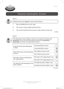 Summative Assessment Answers - Pearson Schools and FE Colleges