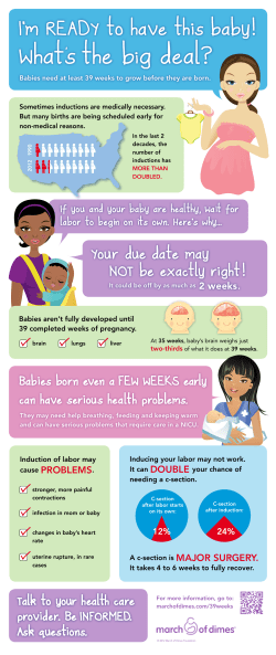 Infographic: Healthy babies are worth the wait