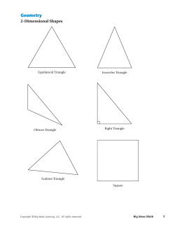 Geometry Worksheet