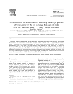 Fractionation of low-molecular-mass heparin by centrifugal partition