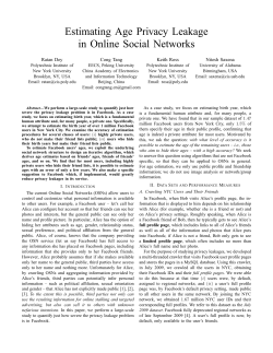 Estimating Age Privacy Leakage in Online Social Networks