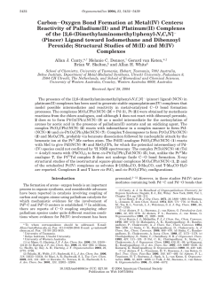 Carbon-Oxygen Bond Formation at Metal(IV) Centers: Reactivity of