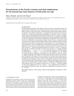 Perturbations of the Earth`s rotation and their implications for the