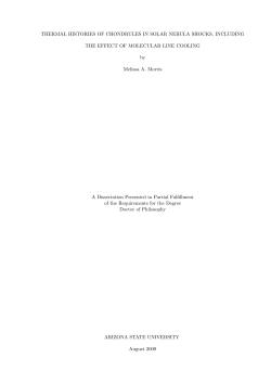 THERMAL HISTORIES OF CHONDRULES IN SOLAR NEBULA