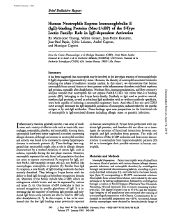 Human Neutrophils Express Immunoglobulin E (IgE)-binding