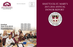 2015-2016 Donor Report - Shattuck
