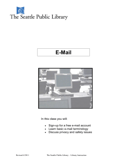 Email: Learning Packet - Seattle Public Library