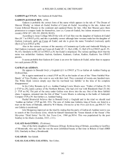 a welsh classical dictionary