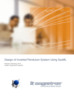 Design of Inverted Pendulum System Using SysML