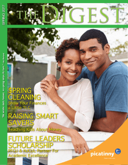 Digest Spring 2017 - Picatinny Federal Credit Union