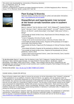 Disequilibrium and hyperdynamic tree turnover at the forest