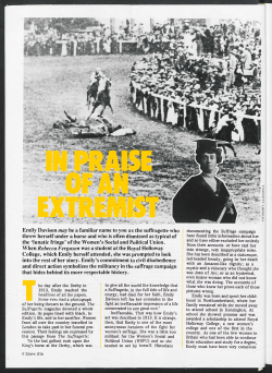 PDF of the Spare Rib article on Emily Wilding Davison
