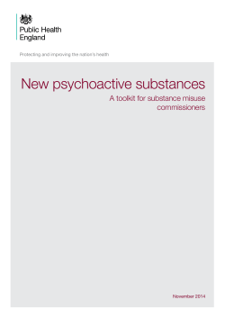 New psychoactive substances