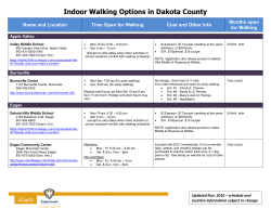 Indoor Walking Options in Dakota County