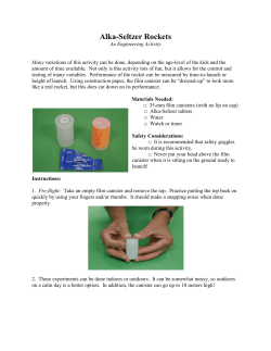 Alka-Seltzer Rockets