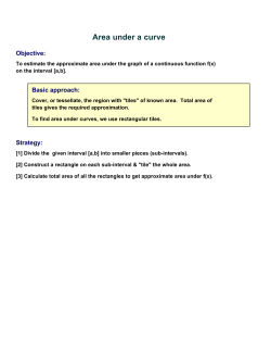 Area under a curve