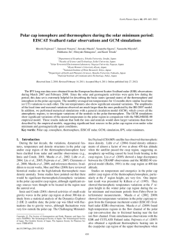 Polar cap ionosphere and thermosphere during the solar minimum