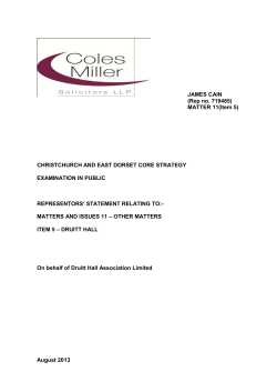 Coles Miller - Matter 11