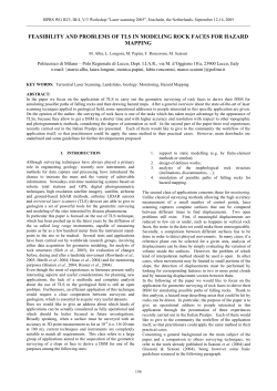 FEASIBILITY AND PROBLEMS OF TLS IN MODELING ROCK