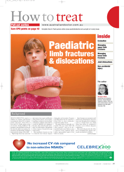 How to treat &ndash; paediatric limb fractures and
