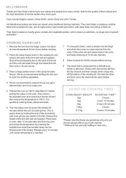 kellybronze guideline cooking times cooking guidelines