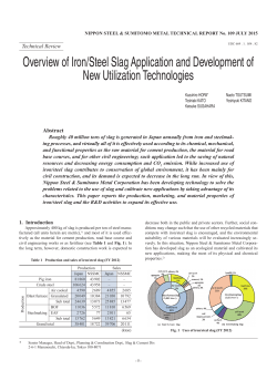 Overview of Iron/Steel Slag Application and Development of New
