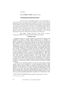 Predicting New Superhard Phases