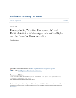 Manifest Homosexuals - GGU Law Digital Commons