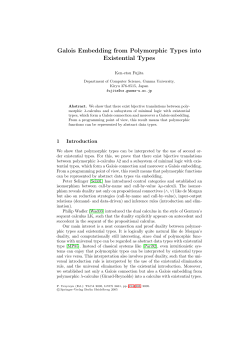 Galois Embedding from Polymorphic Types into