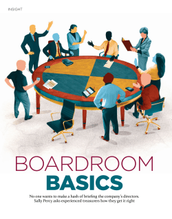 Boardroom reports - Association of Corporate Treasurers