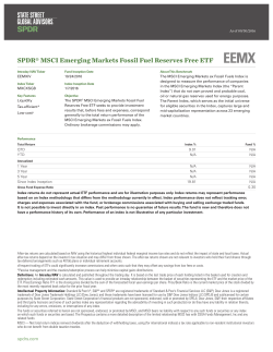 SPDR® MSCI Emerging Markets Fossil Fuel Reserves Free ETF