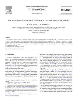 The population of Near Earth Asteroids in coorbital motion with Venus