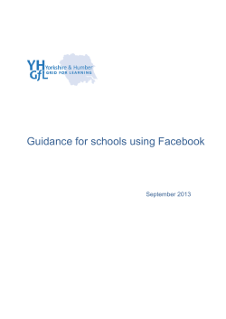 Schools using Facebook2013 _2