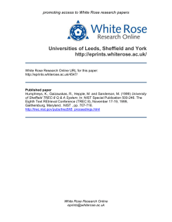 - White Rose Research Online