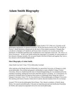 Adam Smith Biography