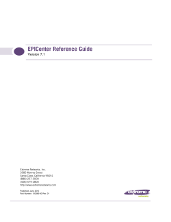 EPICenter Reference Guide