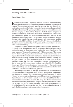 Teaching Ar`n`t I a Woman?