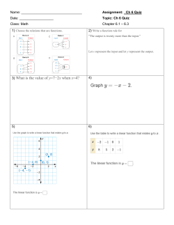 3) What is the value of y=7−2x when x=4?
